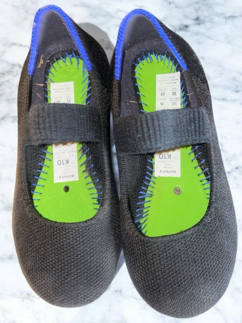 Rothy's Kids Black Mary Jane Flats 10 (fits like 9)